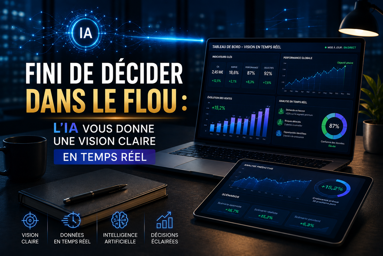  Fini de décider dans le flou : l'IA vous donne une vision claire en temps réel
