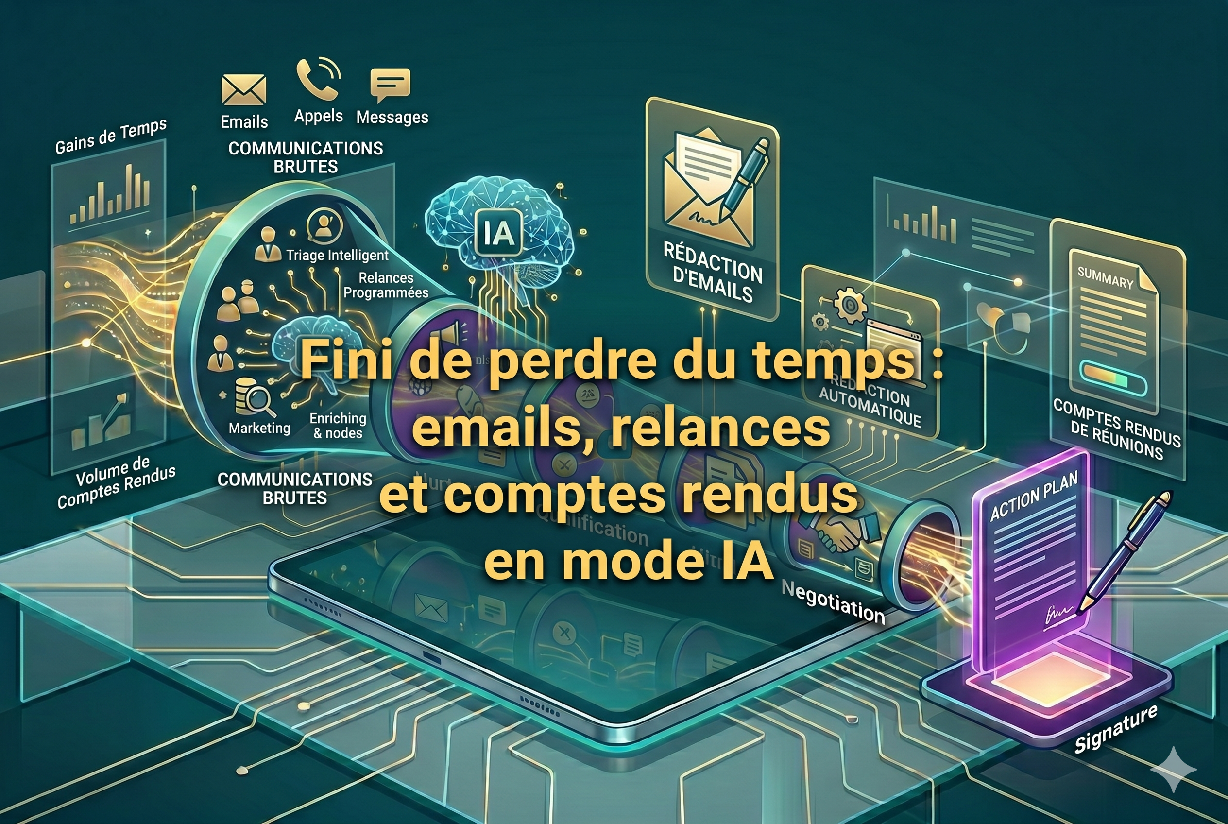  Fini de perdre du temps : emails, relances et comptes rendus en mode IA