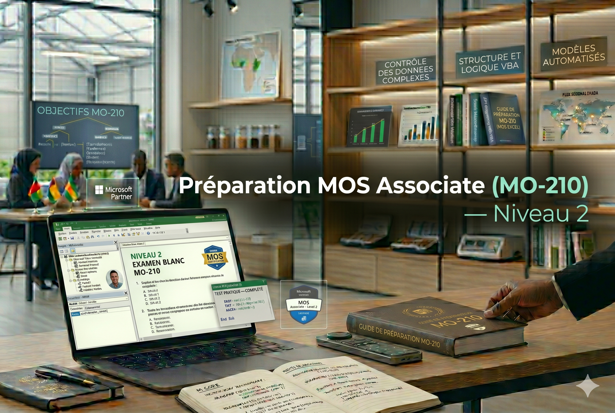 Préparation MOS Associate (MO-210) — Niveau 2